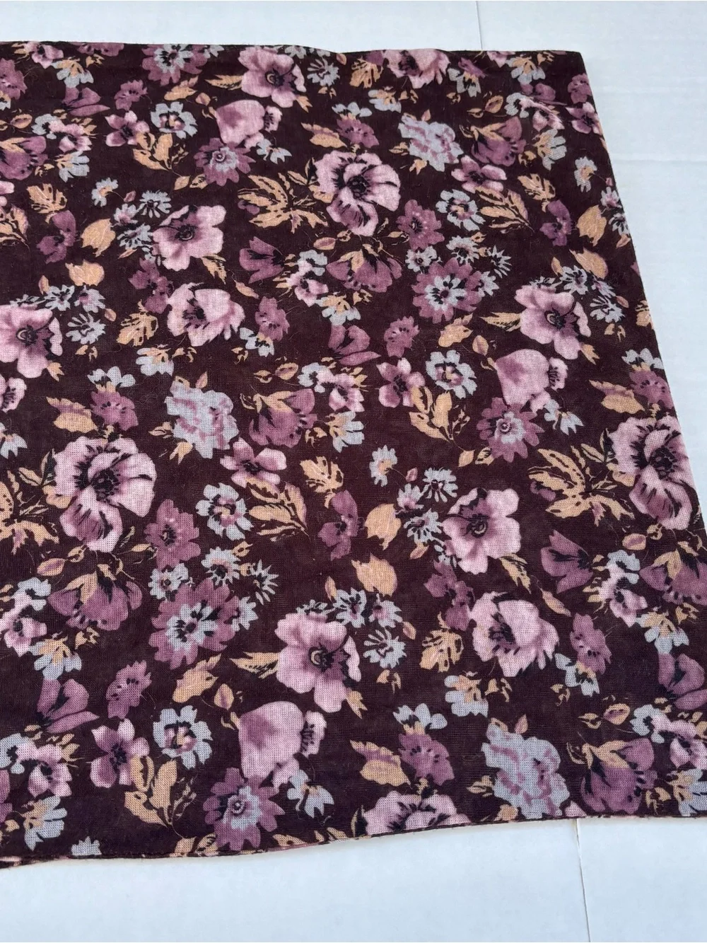 Sonoma Life + Style Floral Burgundy & Flowers infinity scarf Gorgeous!